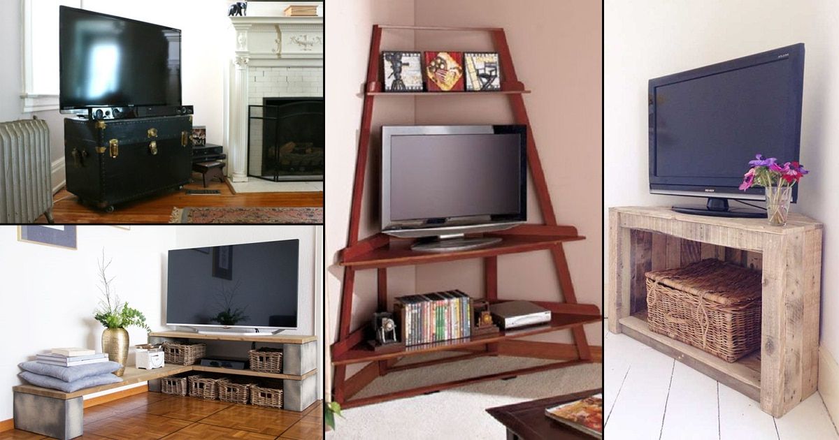 32 Diy Corner Tv Stand Ideas | Diy Tv Shelf Intended For Diy Convertible Tv Stands And Bookcase (Gallery 6 of 20)
