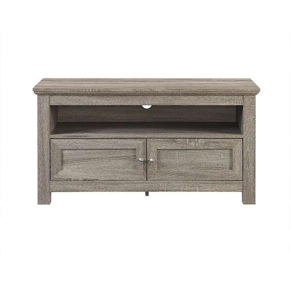 44" Wood Tv Stand – Driftwood With Techni Mobili 53" Driftwood Tv Stands In Grey (Gallery 20 of 20)