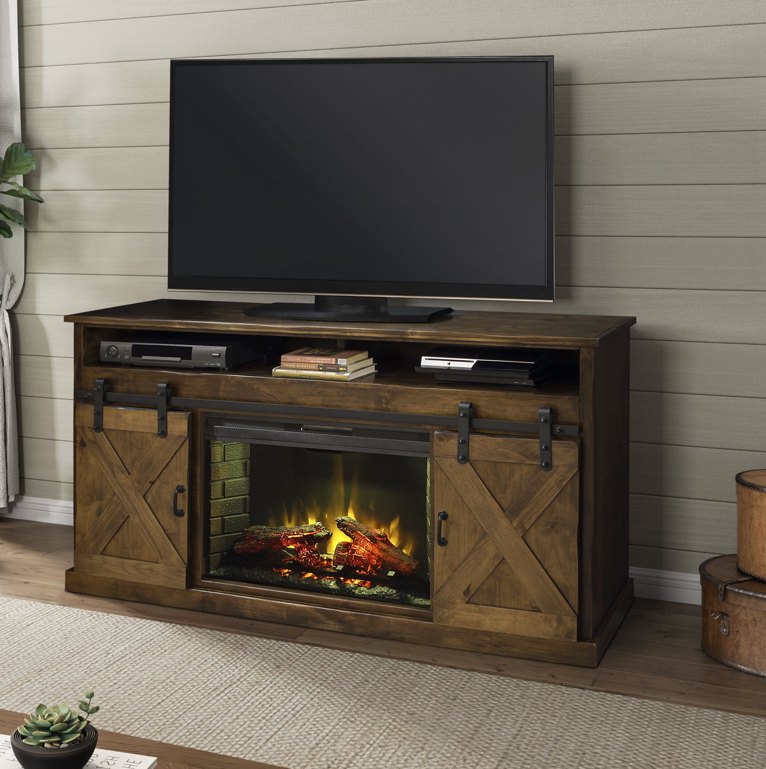 65 Inch Tv Stand With Fireplace Regarding Betton Tv Stands For Tvs Up To 65" (View 8 of 20)