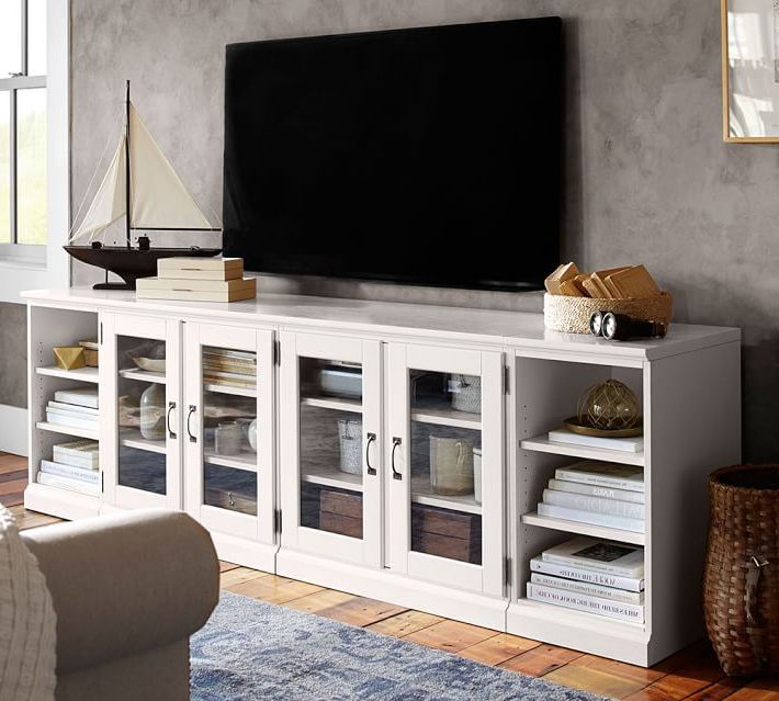 7 White Tv Stands For Your Living Room – Cute Furniture Inside Bromley White Wide Tv Stands (Gallery 16 of 20)