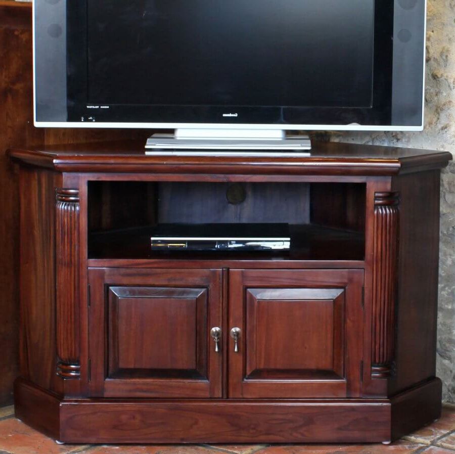 Abdabs Furniture – La Roque Mahogany Corner Tv Cabinet Regarding Corona Small Tv Stands (View 6 of 20)