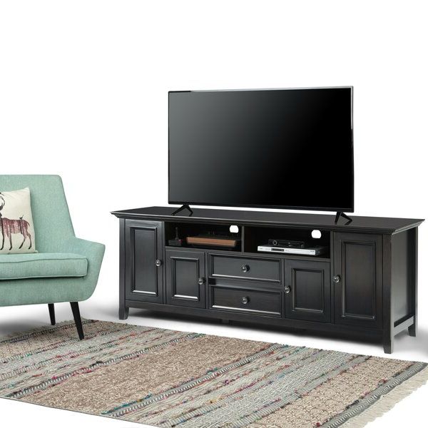 Alcott Hill® Mccoppin Solid Wood Tv Stand For Tvs Up To 78 Regarding Ansel Tv Stands For Tvs Up To 78" (Gallery 6 of 20)