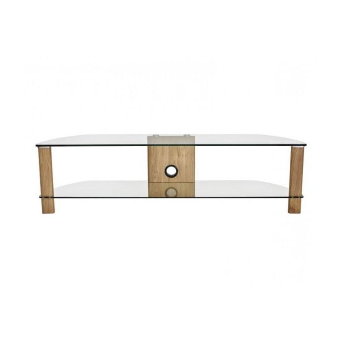 Alphason Century Adce1500 Lo Clear Glass Tv Stand Regarding Milan Glass Tv Stands (Gallery 20 of 20)