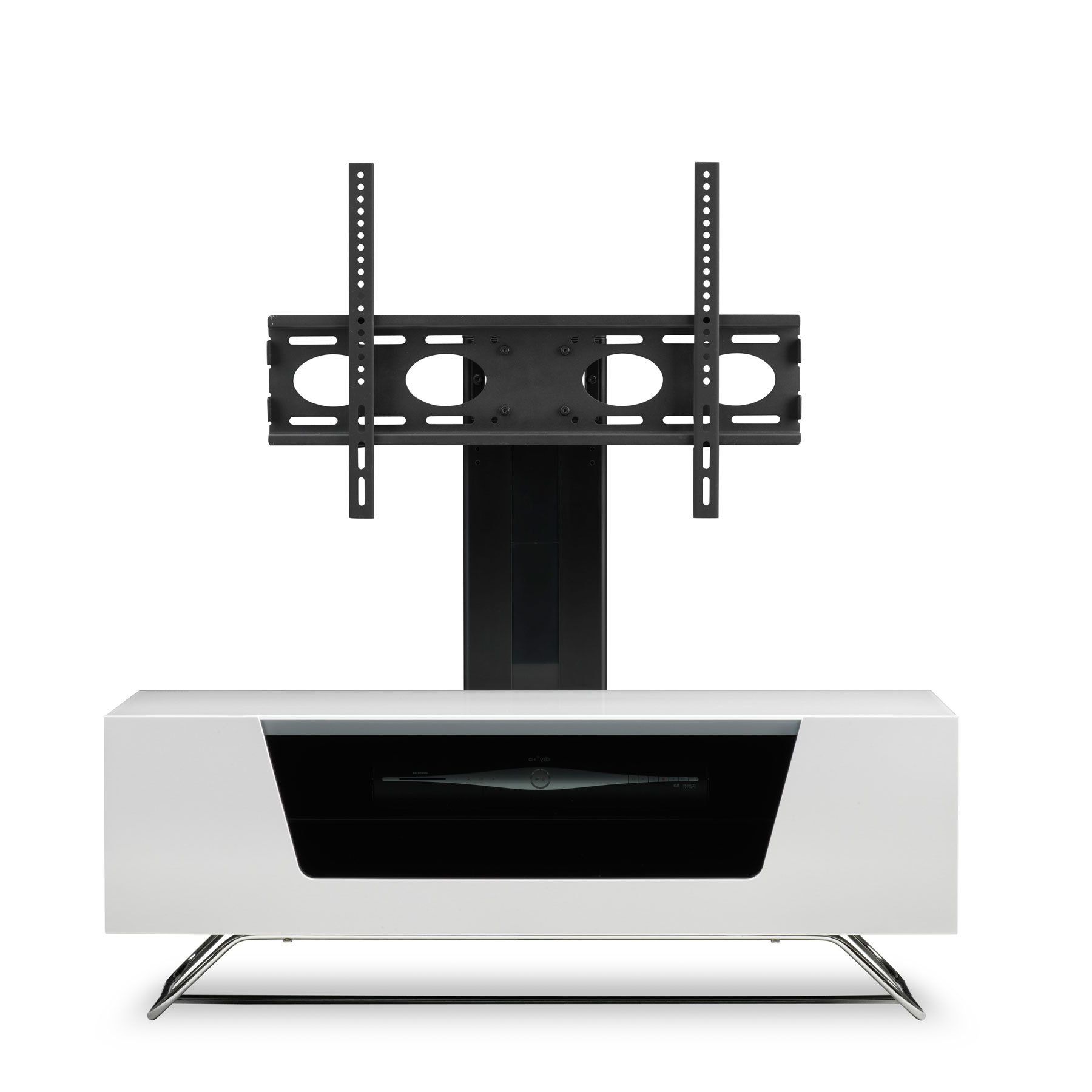 Alphason Chromium 2 100cm White Tv Stand For Up To 50" Tvs With Regard To Tv Stands For Tvs Up To 50" (View 17 of 20)