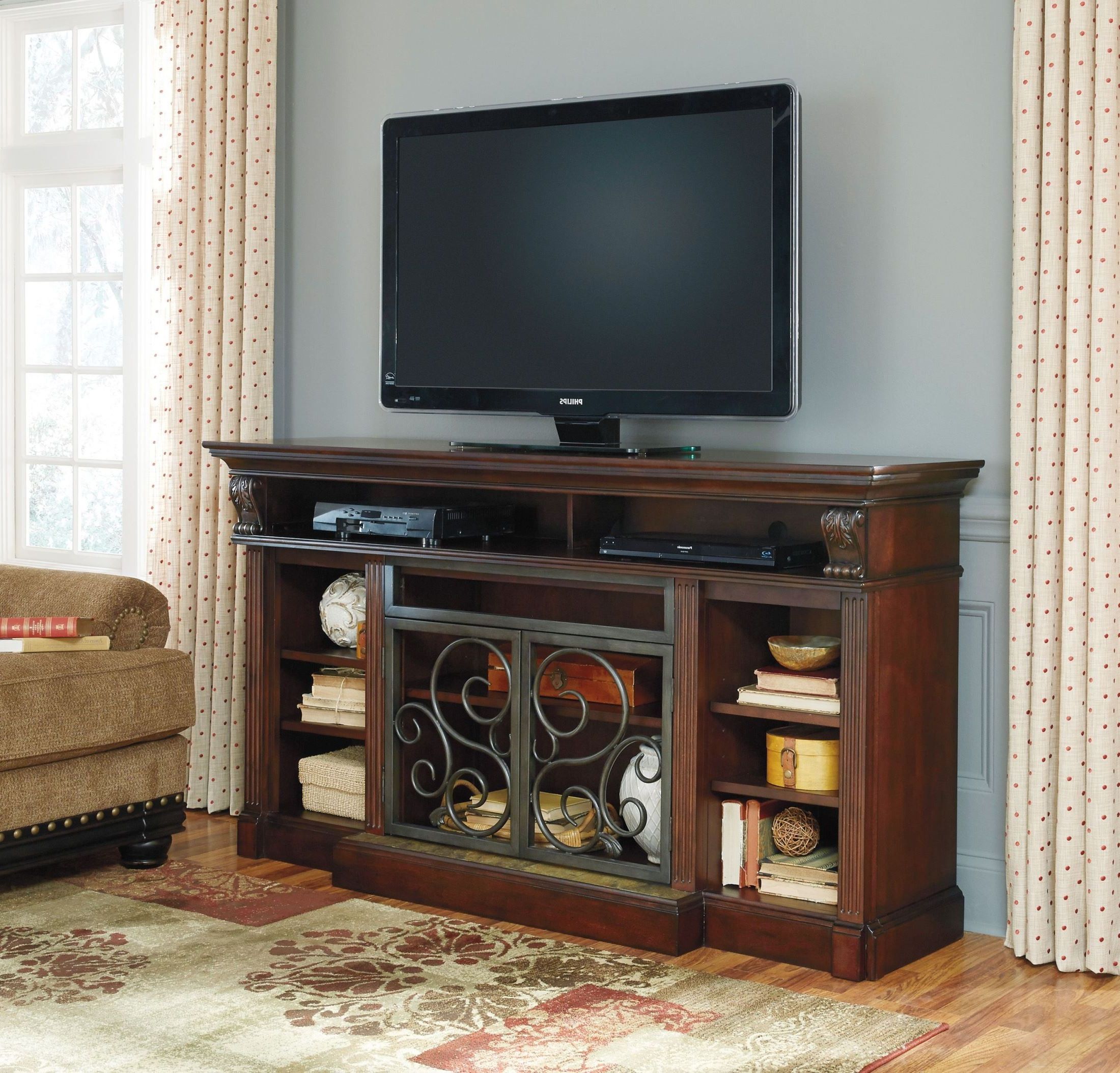 Alymere Extra Large Tv Stand With Fireplace Insert From Inside Carbon Extra Wide Tv Unit Stands (View 9 of 20)