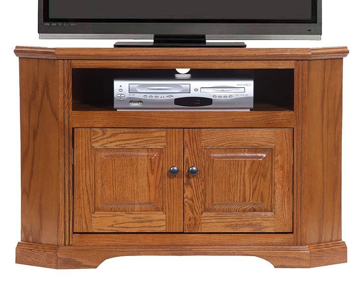 American Heartland Oak Corner Tv Stand In Medium | Oak Inside Astoria Oak Tv Stands (View 4 of 20)