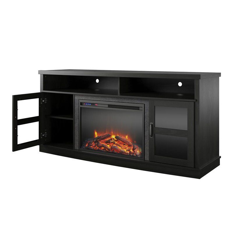 Ameriwood Home Ayden Park Fireplace Tv Stand Up To 65" In Pertaining To Ameriwood Home Rhea Tv Stands For Tvs Up To 70&quot; In Black Oak (Gallery 15 of 20)