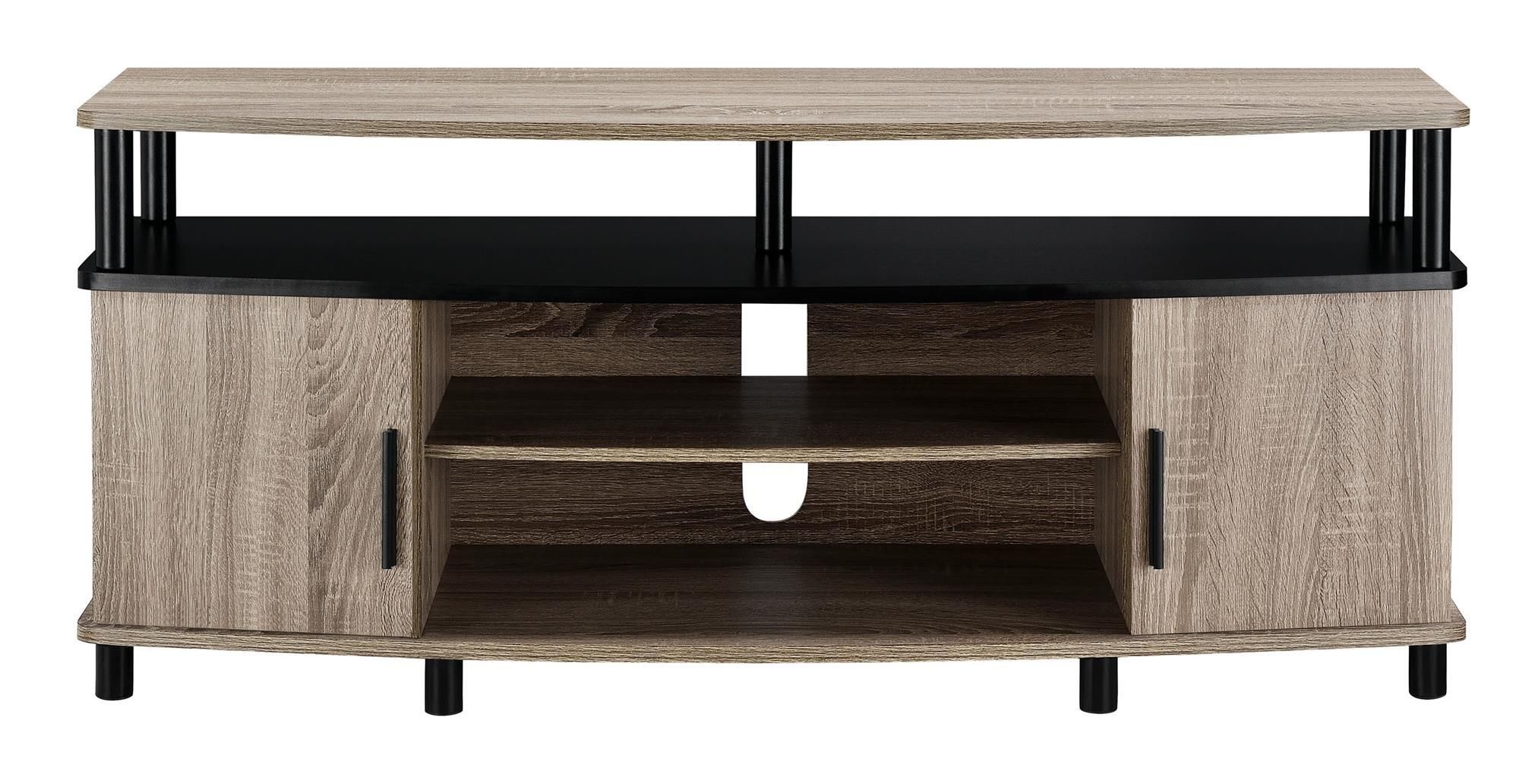 Ameriwood Home Carson Tv Stand For 50 Inch Tvs (sonoma Oak Inside Carson Tv Stands In Black And Cherry (View 14 of 20)