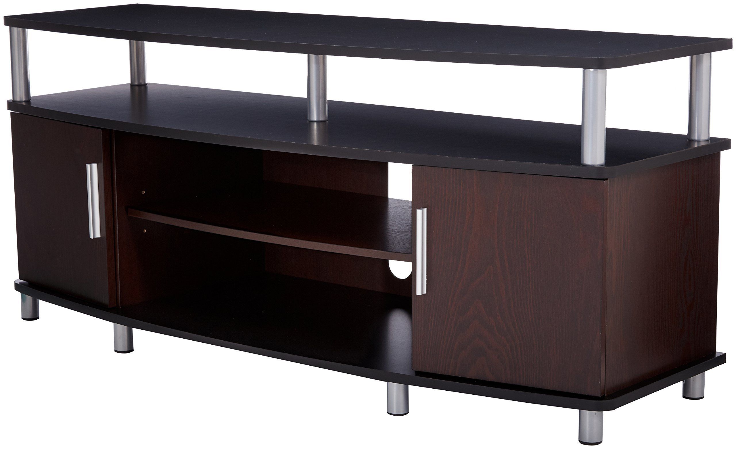 Ameriwood Home Carson Tv Stand For Tvs Up To 50 Inches In Bromley Black Wide Tv Stands (View 10 of 20)