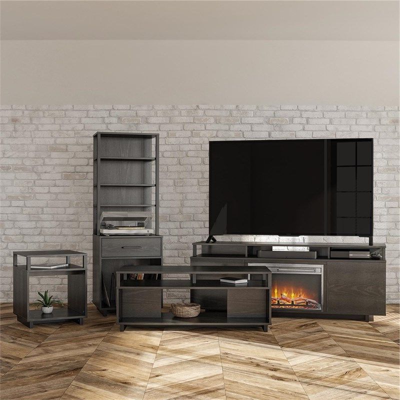 Ameriwood Home Mason Tv Stand For Tvs Up To 65" In Black Pertaining To Ameriwood Home Rhea Tv Stands For Tvs Up To 70" In Black Oak (Gallery 20 of 20)