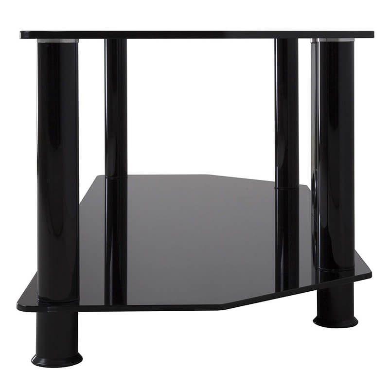 Avf Sdc1400cmbb A Tv Stand With Cable Management For Up To Throughout Tv Stands Fwith Tv Mount Silver/black (Gallery 19 of 20)
