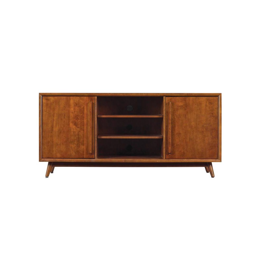 Bell'o Leawood Tv Stand For 60 In. Tvs In Mahogany Cherry Regarding Tasi Traditional Windowpane Corner Tv Stands (Gallery 15 of 20)