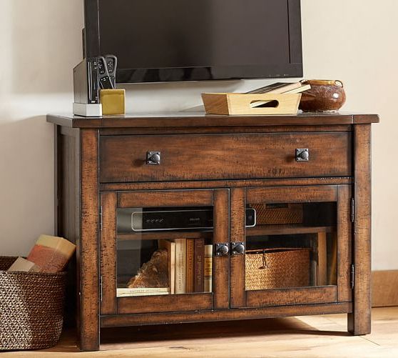 Benchwright Tv Stand, Small | Pottery Barn In Farmhouse Tv Stands For 75" Flat Screen With Console Table Storage Cabinet (Gallery 14 of 20)