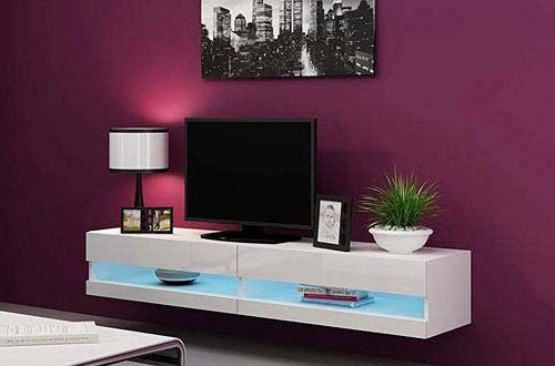 Best Modern Wall Mounted Floating Tv Stands Reviews Throughout Milano 200 Wall Mounted Floating Led 79" Tv Stands (Gallery 19 of 20)