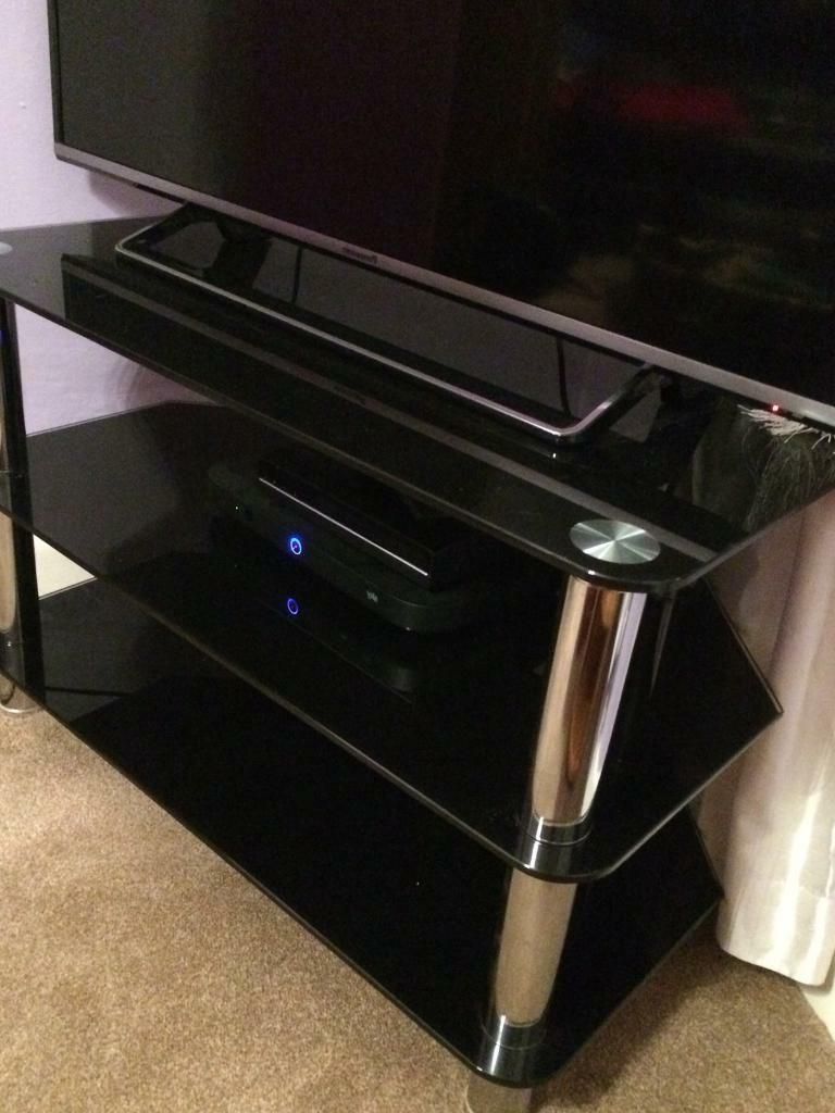 Black Glass Tv Corner Unit | In Caister On Sea, Norfolk With Conrad Metal/glass Corner Tv Stands (Gallery 19 of 20)