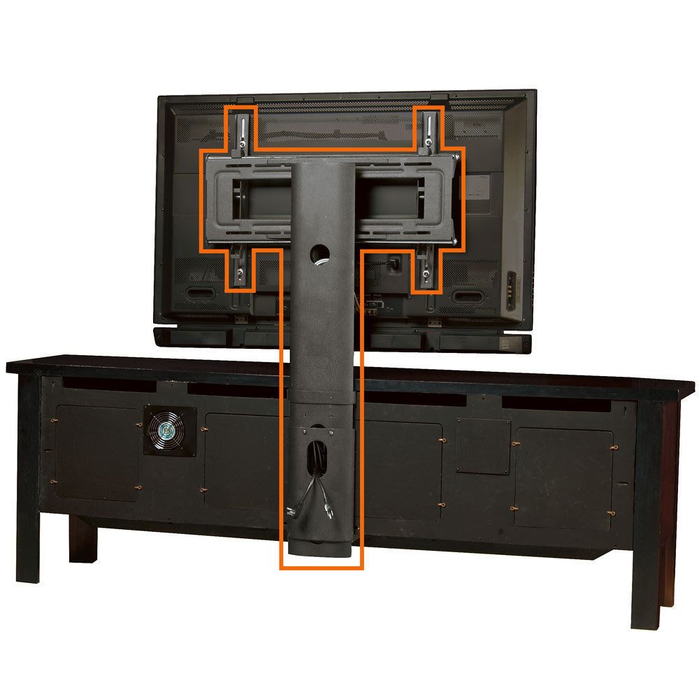 Black Sligh Strongarm Tv Mount Throughout Casey May Tv Stands For Tvs Up To 70" (Gallery 16 of 20)