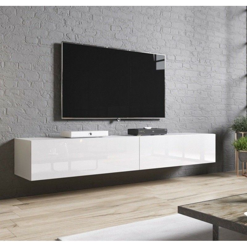 Bmf Finn 3 Tv Stand Wall Shelf 122cm Wide White Andersen With Anya Wide Tv Stands (Gallery 19 of 20)