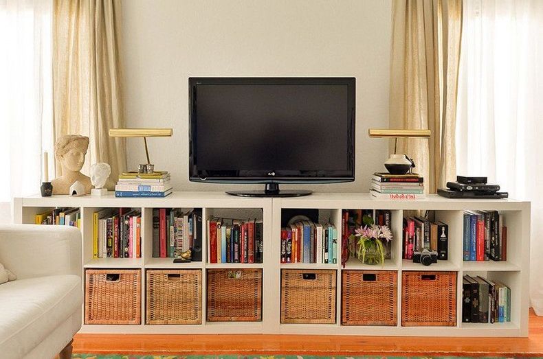Bookcase Tv Stand Designs – Thebestwoodfurniture Regarding Alden Design Wooden Tv Stands With Storage Cabinet Espresso (View 12 of 20)