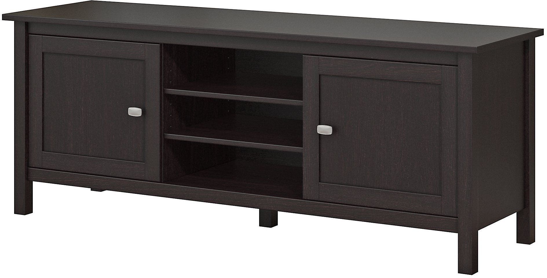 Broadview Espresso Oak 65" Tv Stand From Bush | Coleman Intended For Betton Tv Stands For Tvs Up To 65" (View 18 of 20)