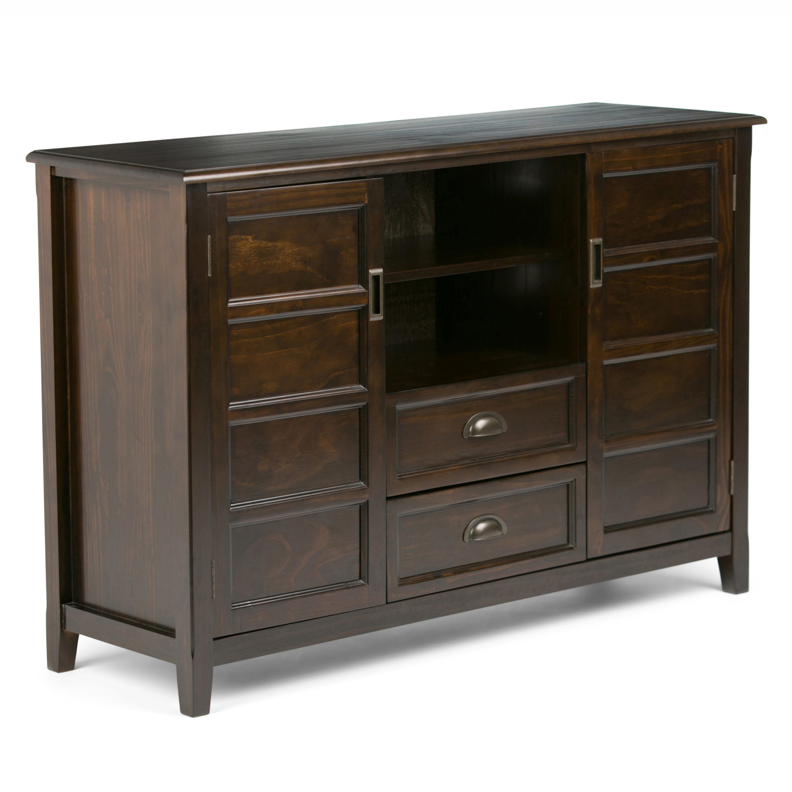 Brooklyn + Max Berkshire Solid Wood 54 Inch Wide Within Petter Tv Media Stands (View 17 of 20)