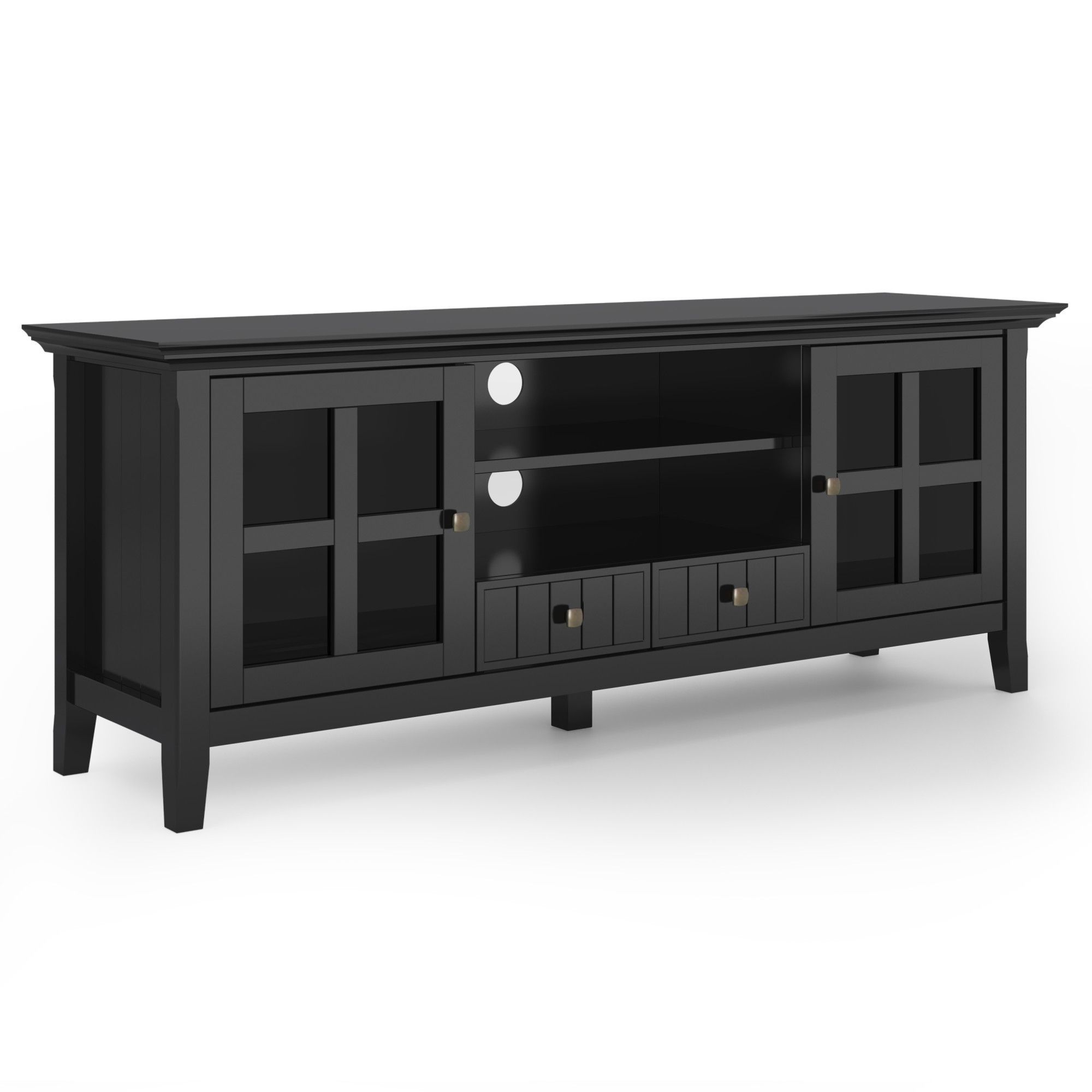 Brooklyn + Max Brunswick Solid Wood 60 Inch Wide Rustic Tv In Solid Wood Tv Stands For Tvs Up To 65" (View 6 of 20)