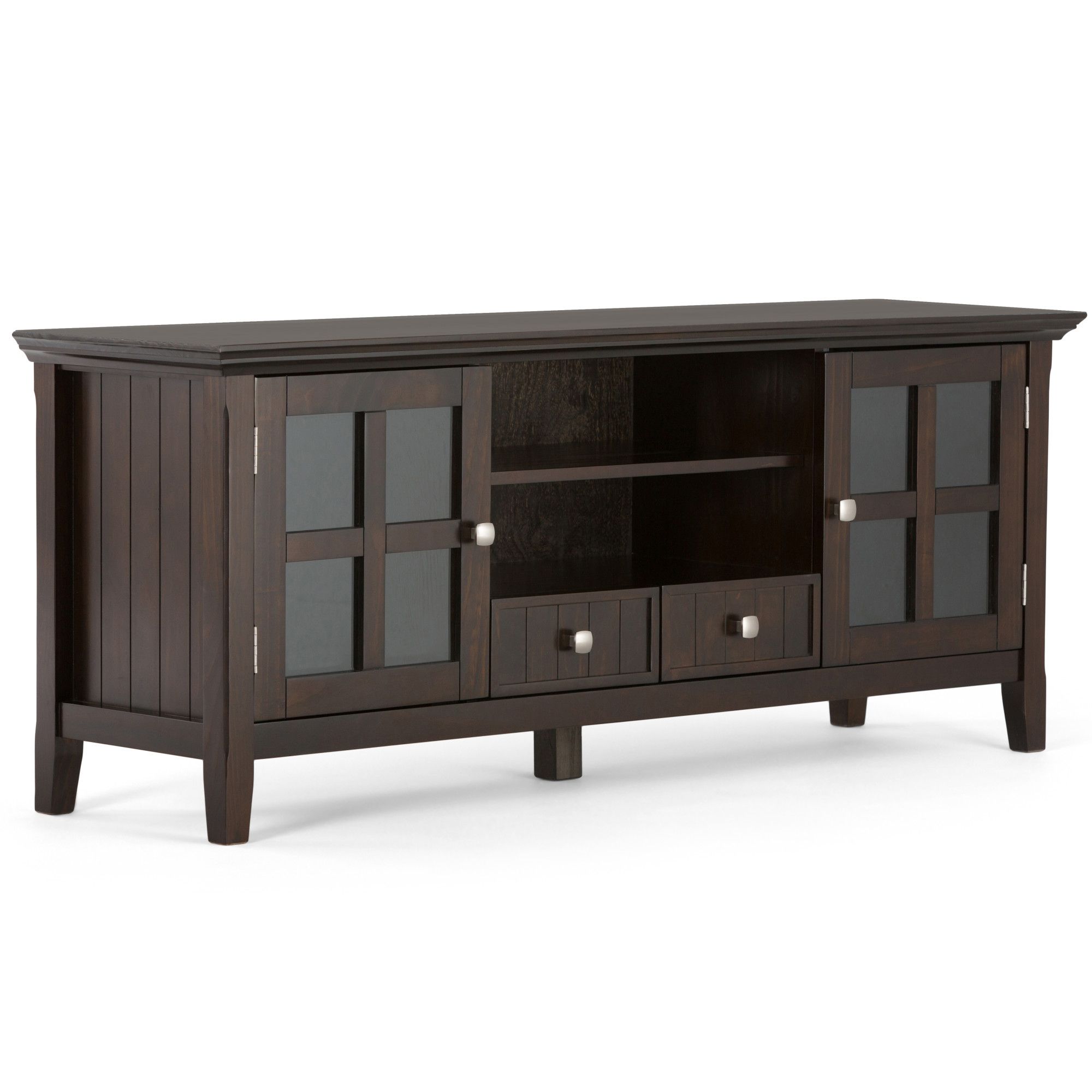Brooklyn + Max Brunswick Solid Wood 60 Inch Wide Rustic Tv Inside Oliver Wide Tv Stands (View 14 of 20)