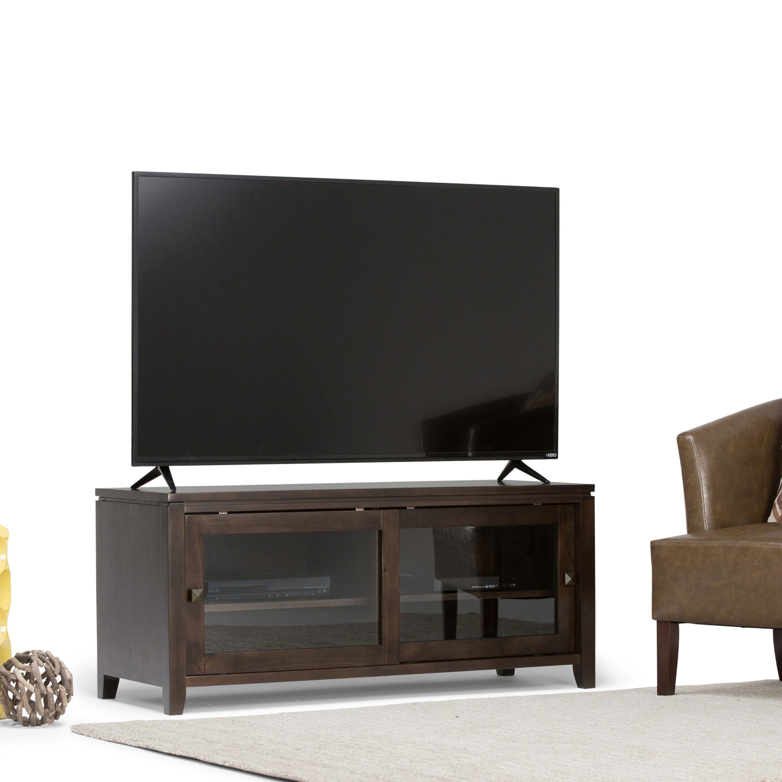 Brooklyn + Max City Solid Wood 48 Inch Wide Contemporary Inside Deco Wide Tv Stands (View 5 of 20)