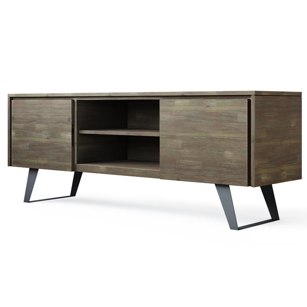 Brooklyn + Max Fulton 63 In. Distressed Grey Composite Tv Pertaining To Fulton Tv Stands (Gallery 13 of 20)