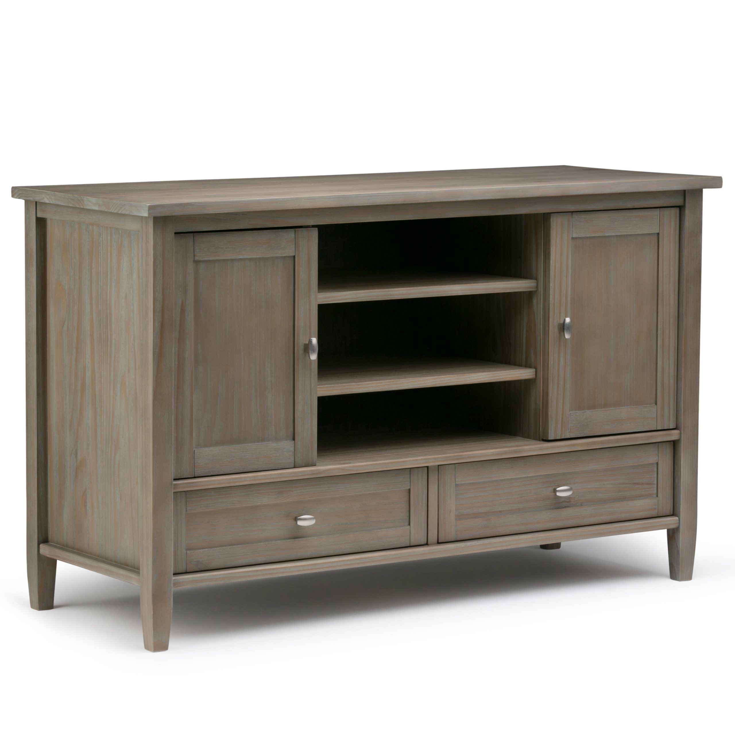 Brooklyn + Max Lexington Solid Wood 47 Inch Wide Rustic Tv Within Greenwich Wide Tv Stands (View 13 of 20)