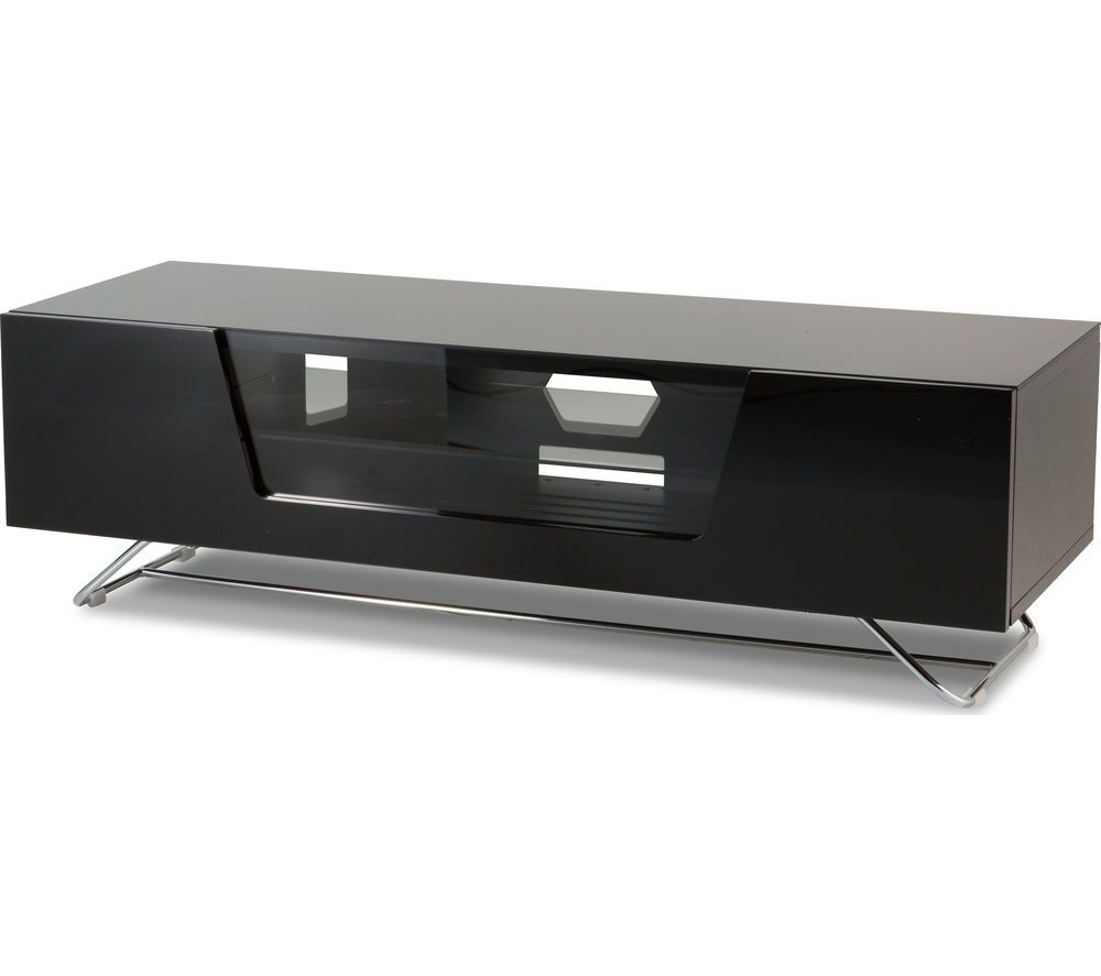 Buy Alphason Chromium 2 1200 Tv Stand – Black | Free Throughout Chromium Tv Stands (View 6 of 20)