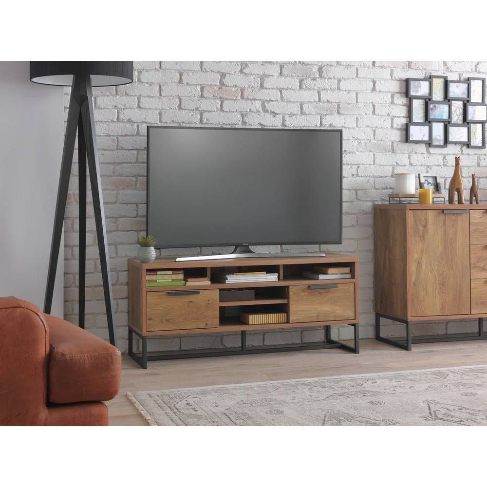 Buy Argos Home Nomad Tv Unit – Oak Effect | Tv Stands Inside Fulton Oak Effect Wide Tv Stands (View 5 of 20)