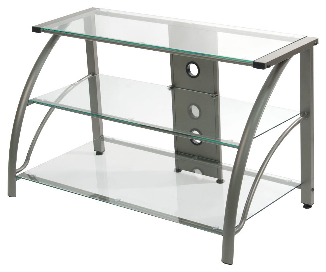 Calico Designs Stiletto 3 Tier Glass Tv Stand For Most For Glass Shelves Tv Stands For Tvs Up To 60" (Gallery 20 of 20)