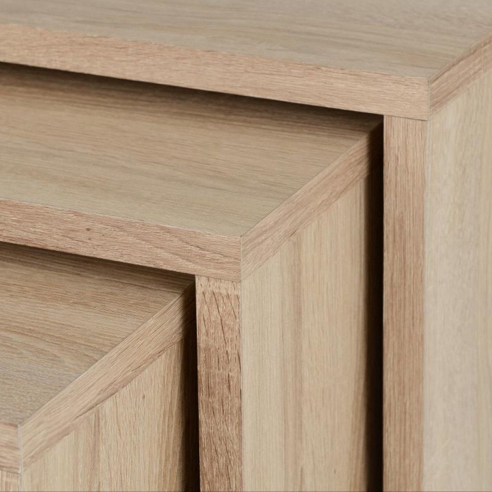 Cambourne Nest Of Tables In Sonoma Oak Effect Veneer Inside Cambourne Tv Stands (Gallery 20 of 20)