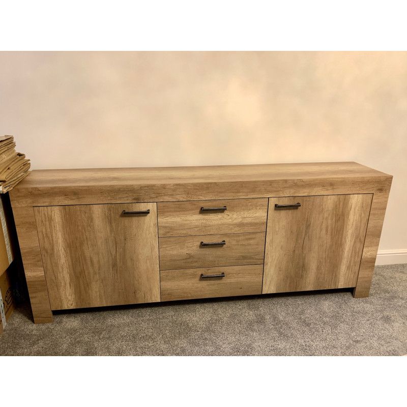 Capri 210 Cm Canyon Oak Sideboard – Sideboards (3169 Throughout Canyon Oak Tv Stands (Gallery 19 of 20)