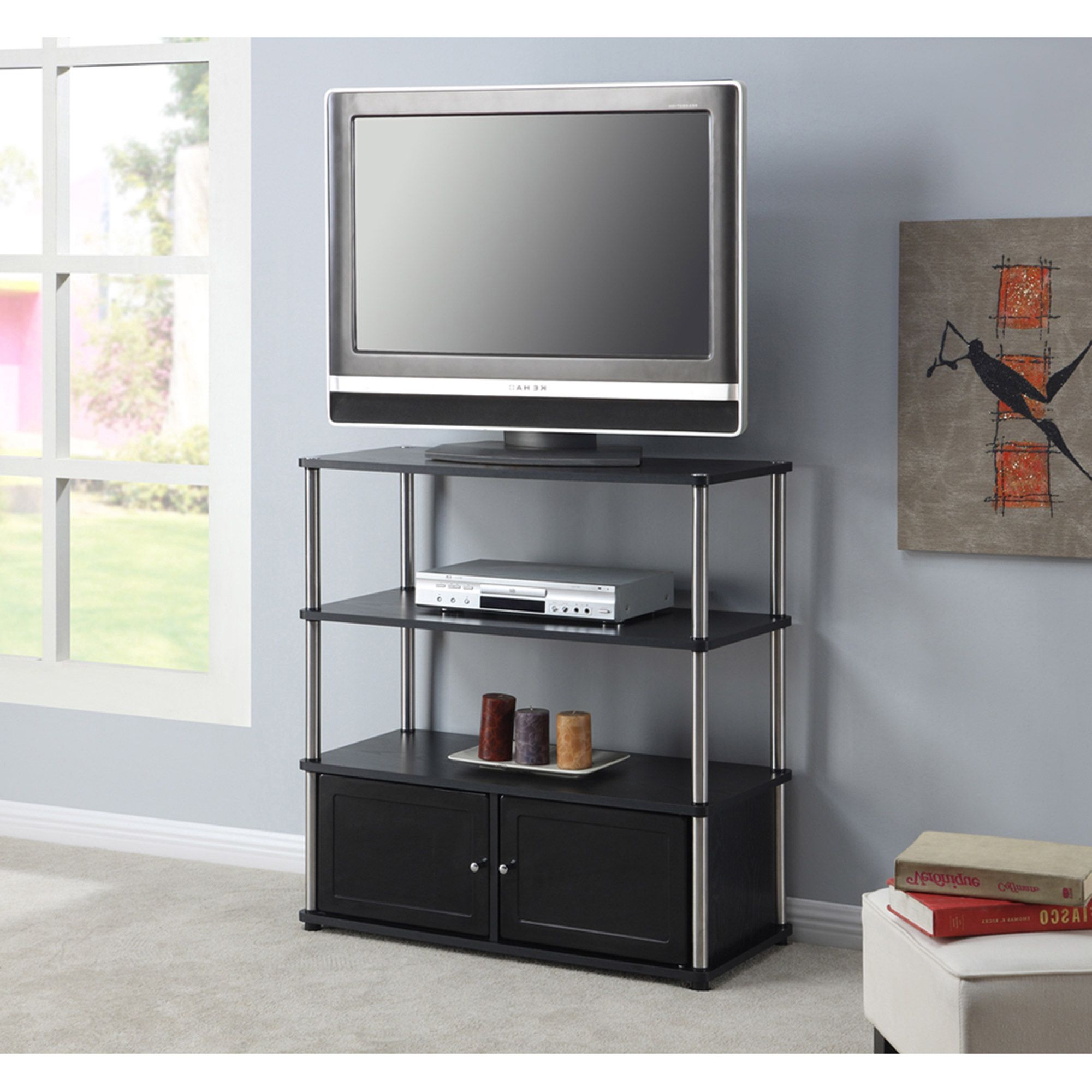 Convenience Concepts Designs2go Highboy Tv Stand, For Tvs For Caleah Tv Stands For Tvs Up To 50" (View 9 of 20)
