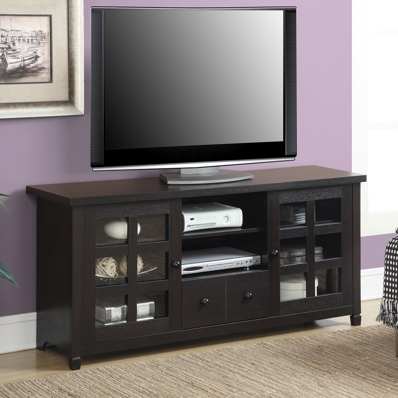 Convenience Concepts Newport Huntington Tv Stand – Tv Within Convenience Concepts Newport Marbella 60" Tv Stands (Gallery 5 of 20)