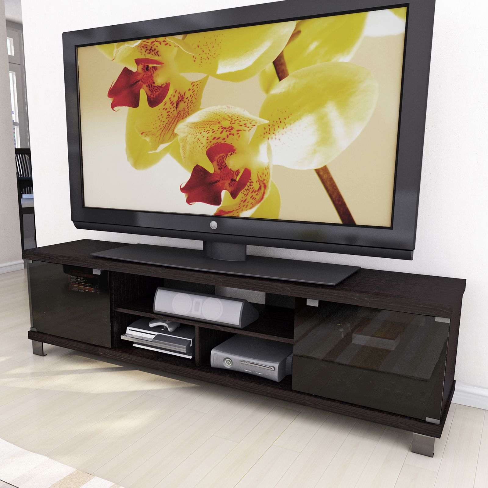 Corliving B 207 Cht Holland 70.75 In. Extra Wide Tv Inside Jackson Wide Tv Stands (Gallery 14 of 20)