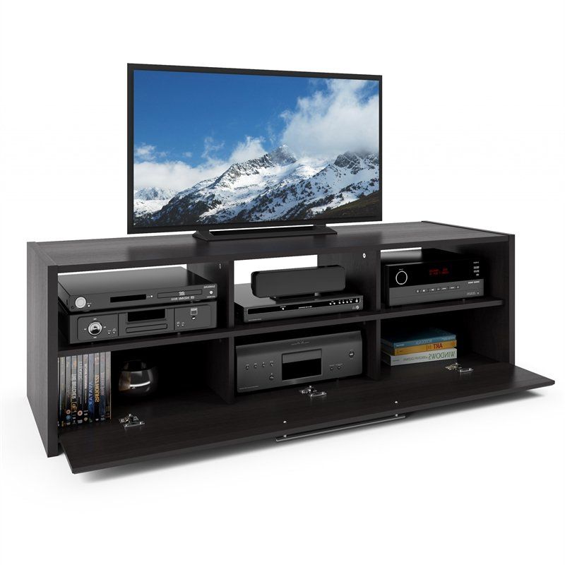 Corliving Naples Black Tv Stand – For Tvs Up To 65" – Tnp Pertaining To Olinda Tv Stands For Tvs Up To 65&quot; (Gallery 18 of 20)