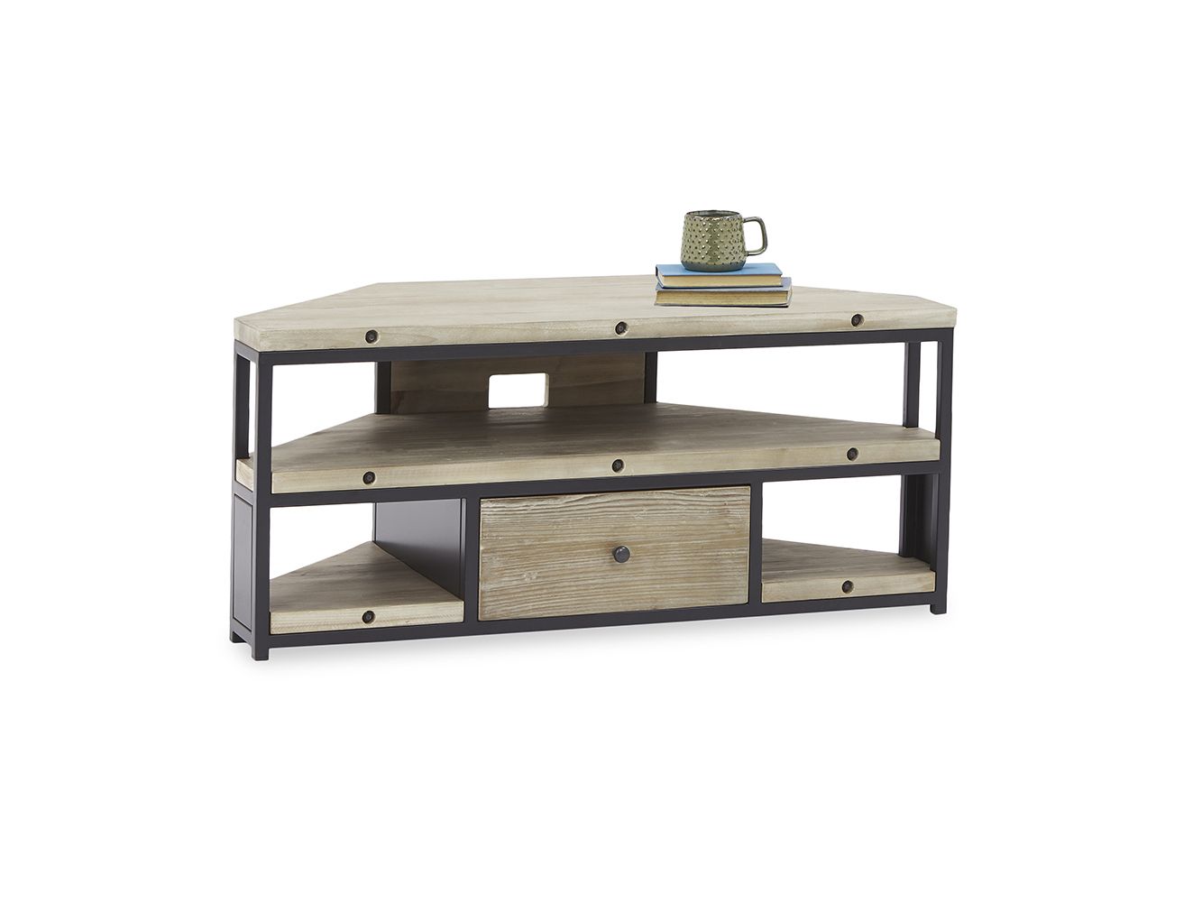 Corner Hercule Tv Unit | Wooden Corner Tv Stand | Loaf With Carbon Tv Unit Stands (Gallery 17 of 20)