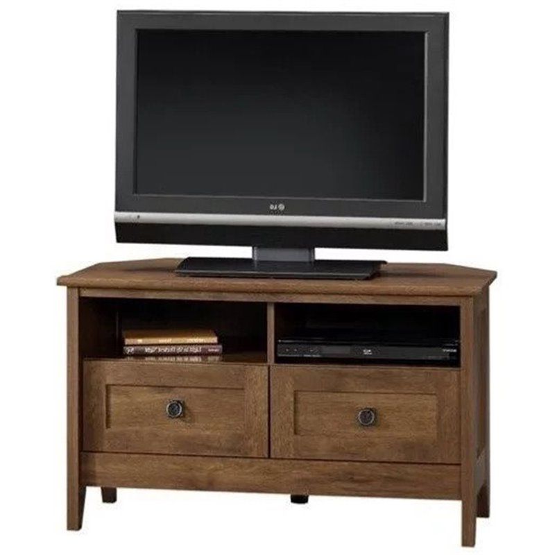 Corner Tv Stand In Oiled Oak – 410627 Regarding Samira Corner Tv Unit Stands (Gallery 20 of 20)