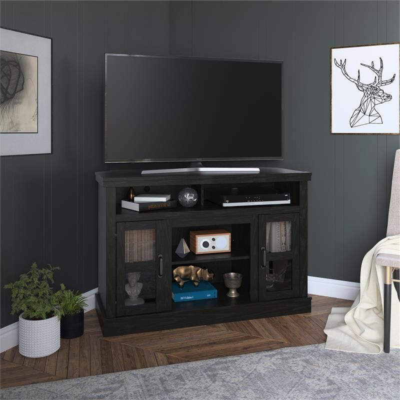 Corner Wood Tv Stands With Winsome Wood Zena Corner Tv & Media Stands In Espresso Finish (Gallery 19 of 20)