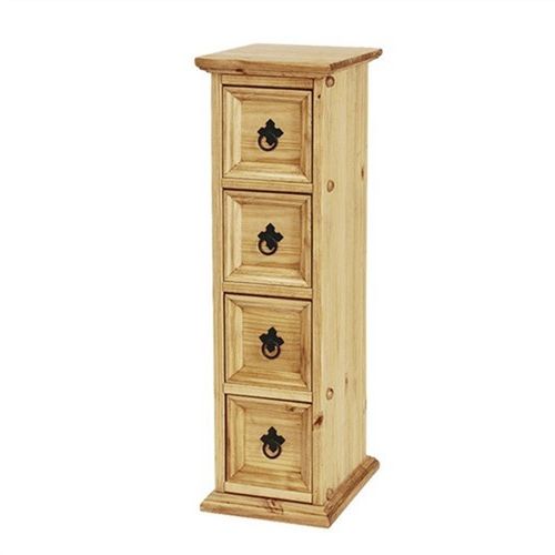 Corona Pine 4 Drawer Cd Storage Tower (l195) With Free For Corona Small Tv Stands (View 13 of 20)