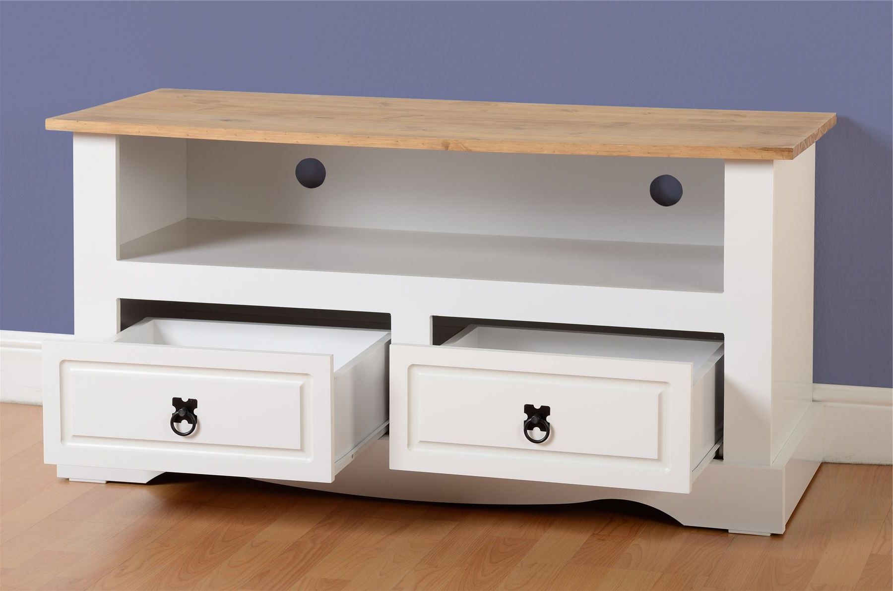 Corona White Tv Unit – 2 Drawers | Living Furniture | Fads Within Corona Tv Stands (View 12 of 20)