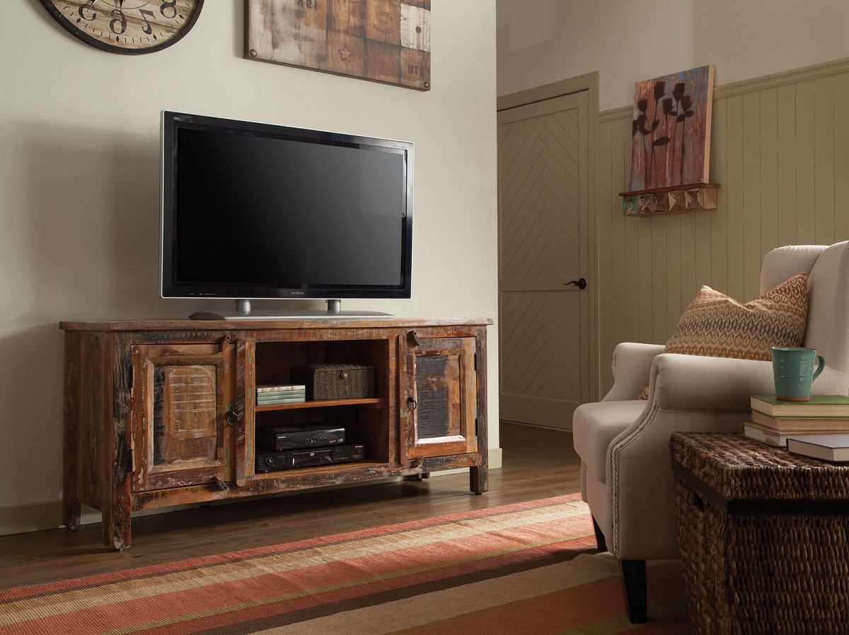 Create Your Entertainment Center With This Tv Stand From Intended For Entertainment Center Tv Stands Reclaimed Barnwood (View 13 of 20)