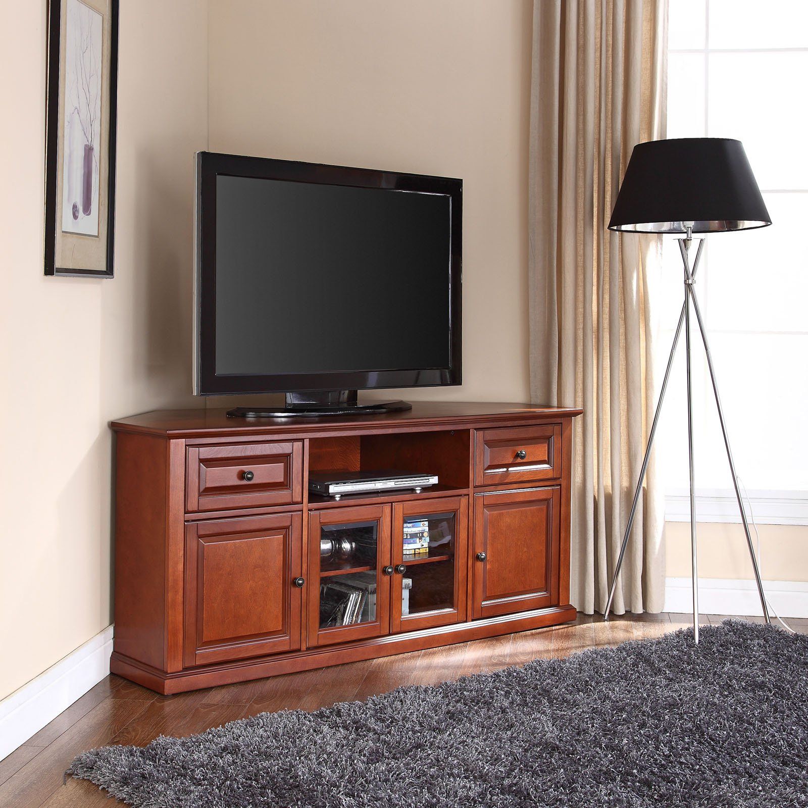 Crosley Furniture Corner Tv Stand For Tvs Up To 60 Regarding Evelynn Tv Stands For Tvs Up To 60&quot; (View 5 of 20)