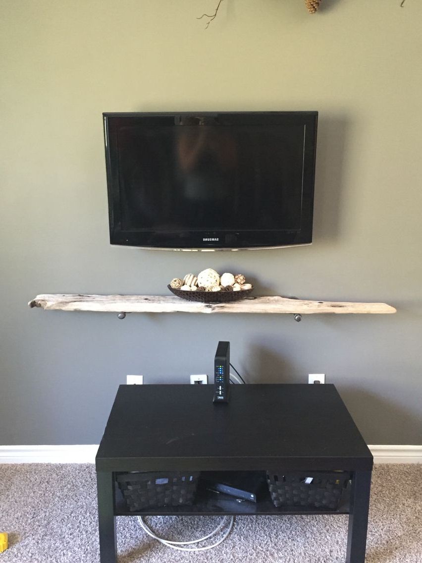 Diy Tv Shelf! Just Made It And It Looks Great! | Tv Shelf Intended For Diy Convertible Tv Stands And Bookcase (Gallery 20 of 20)