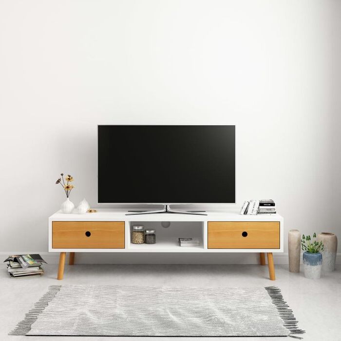 East Urban Home Tv Stand For Tvs Up To 49" | Wayfair.ca Regarding Oglethorpe Tv Stands For Tvs Up To 49&quot; (Gallery 5 of 20)
