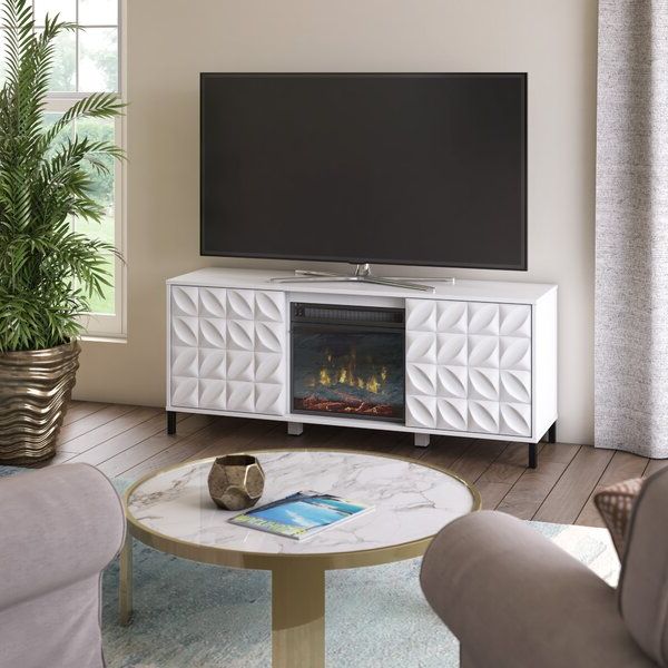 Ebern Designs Mitchellville Tv Stand For Tvs Up To 60 Inside Broward Tv Stands For Tvs Up To 70" (Gallery 19 of 20)