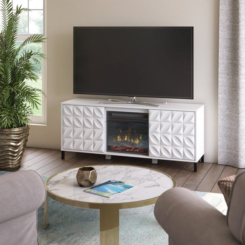 Ebern Designs Mitchellville Tv Stand For Tvs Up To 60 Within Caleah Tv Stands For Tvs Up To 65&quot; (View 7 of 20)