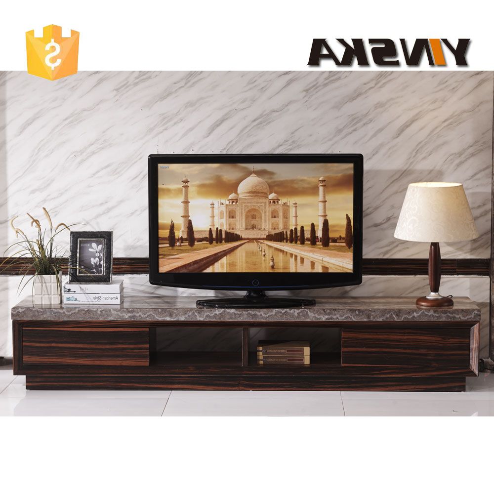 Economical Italian Design Lcd Plasma Marble Top Tv Stand Regarding Modern Black Tabletop Tv Stands (View 14 of 20)